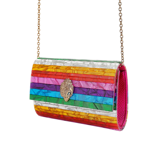 Bolsa Clutch Party Eagle con rayas Mujer