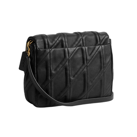 Bolsa Shoulder en piel con logo Mujer