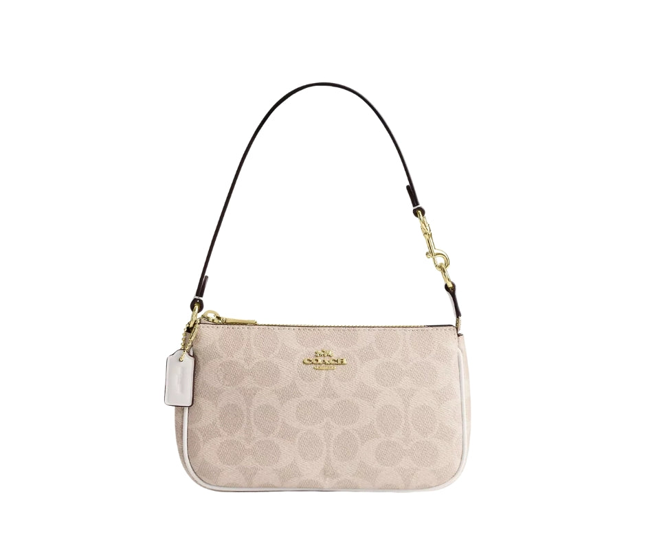 laurel small shoulder bag in signature canvas