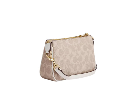 laurel small shoulder bag in signature canvas