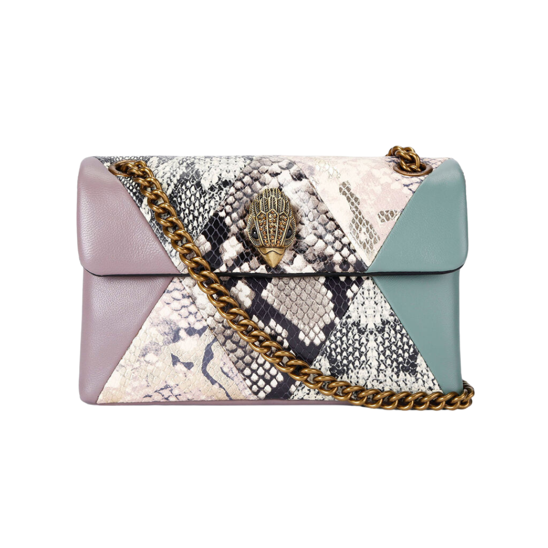 Bolsa Shoulder Mini Kesington en piel con animalskin Mujer