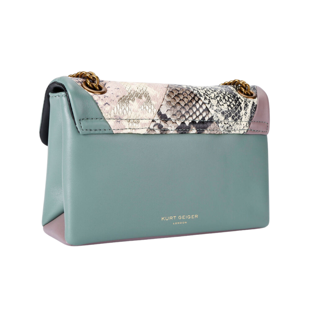 Bolsa Shoulder Mini Kesington en piel con animalskin Mujer