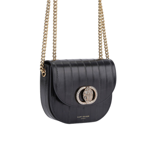 Bolsa Crossbody con logotipo en piel