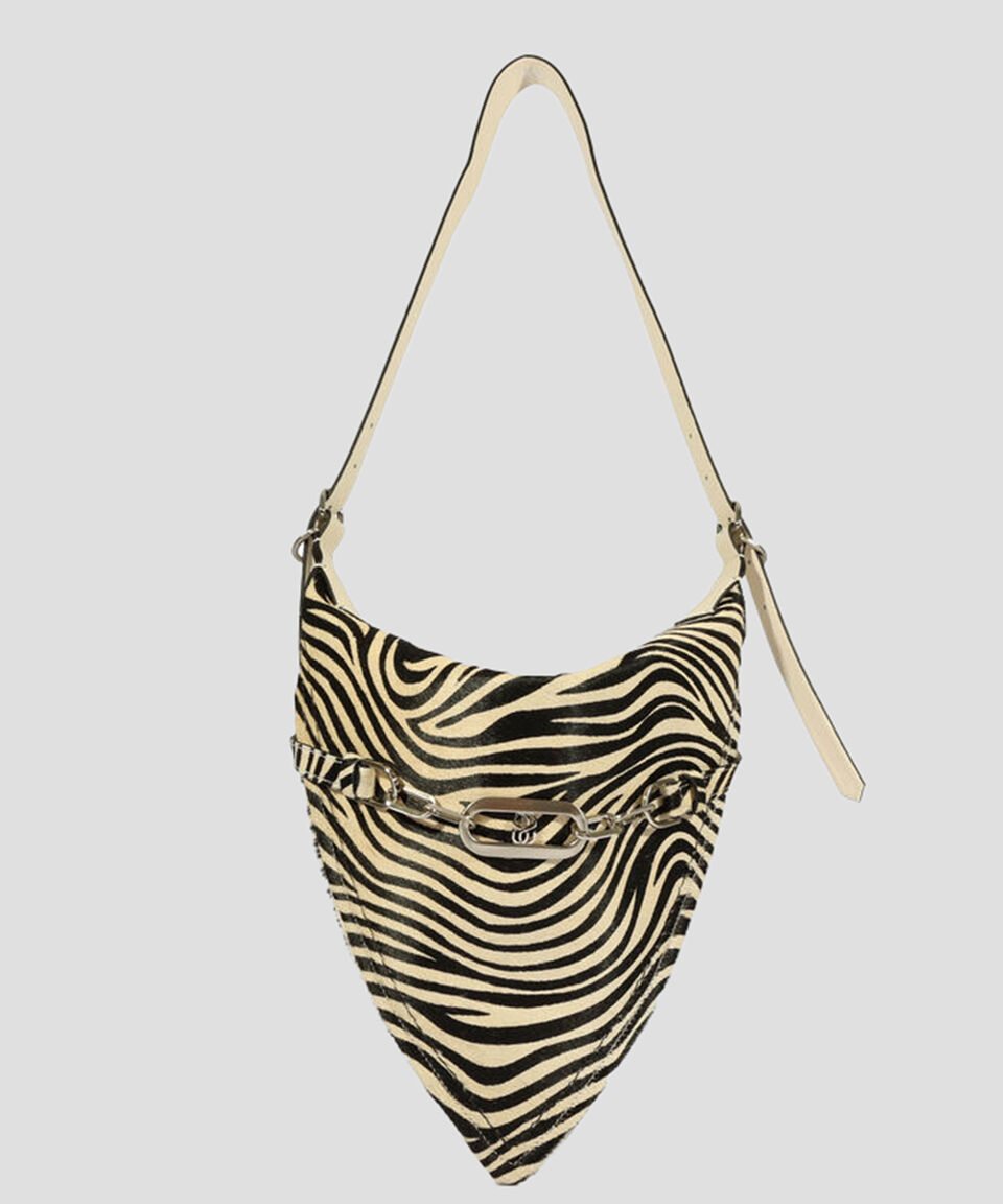 Bolsa Crossbody animalprint en piel Mujer
