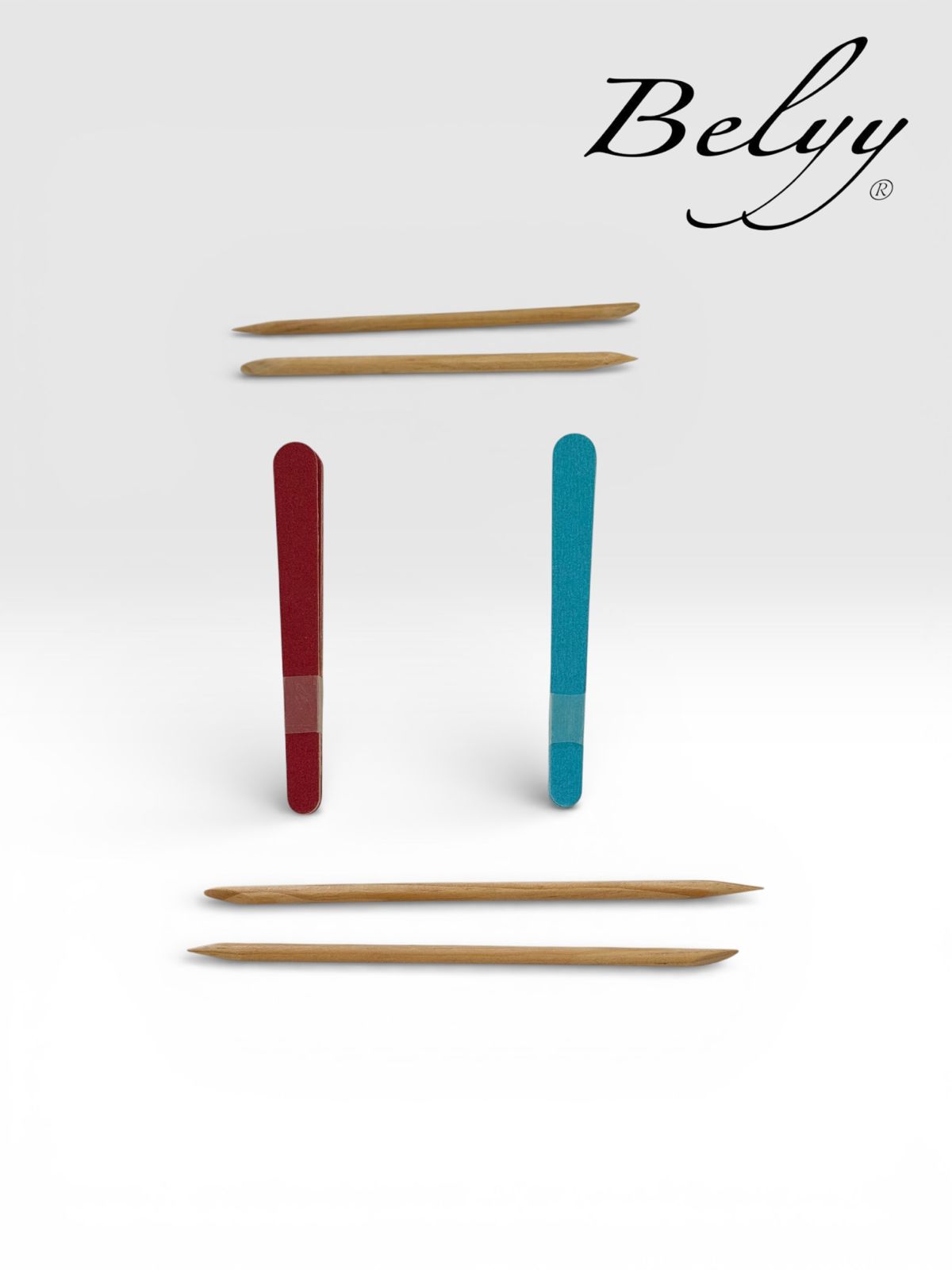Set de limas para uñas con 10 piezas y 2 palillos Belyy