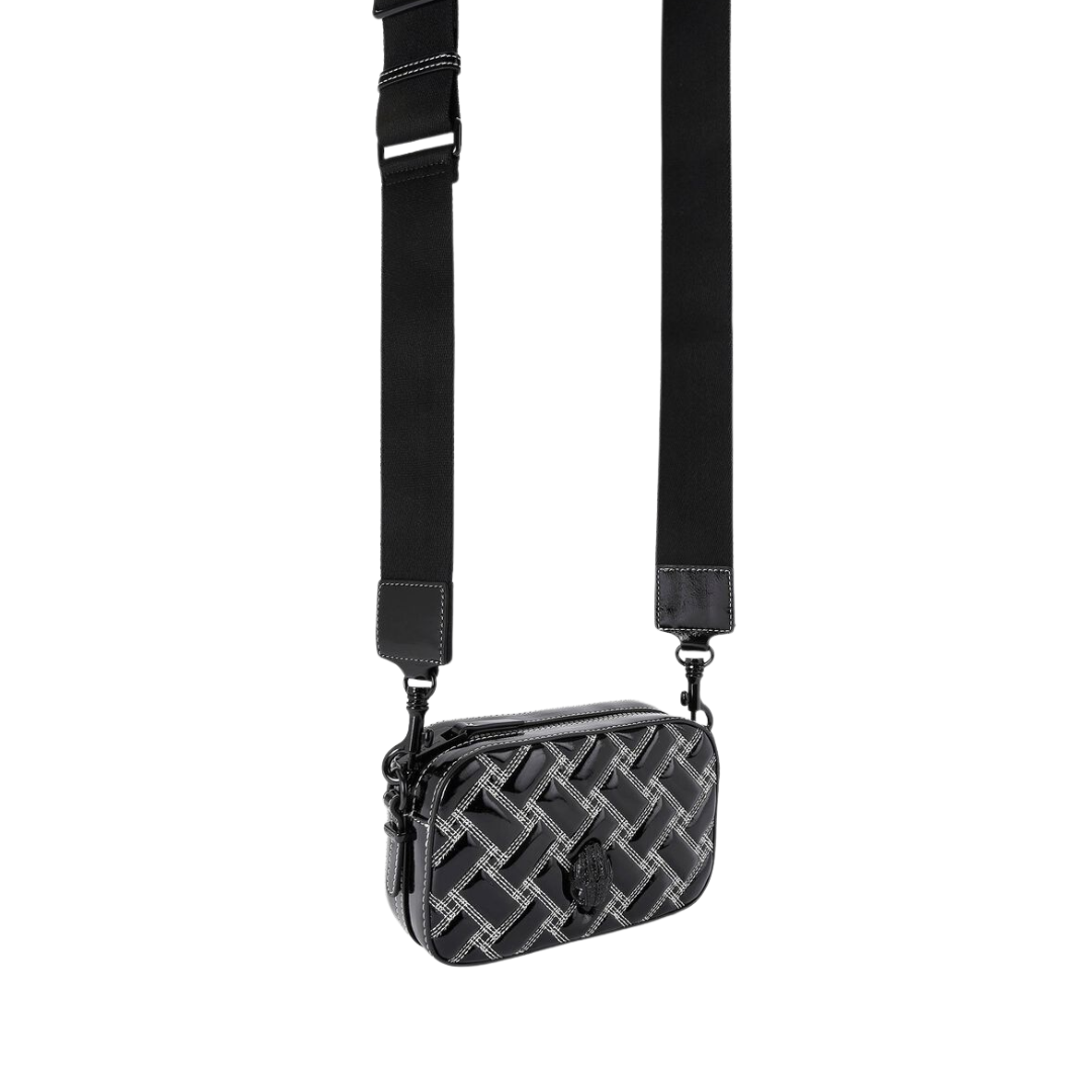 Bolsa Crossbody en cuero Camera French Kensington con pespuentes mujer