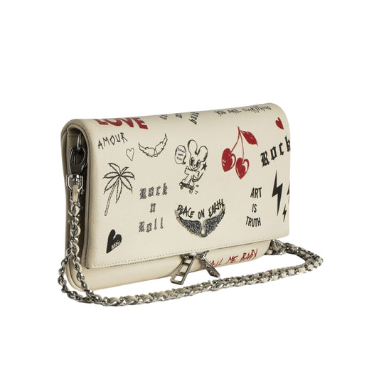 Bolsa Crossbody Rock Love Tag en Piel Mujer