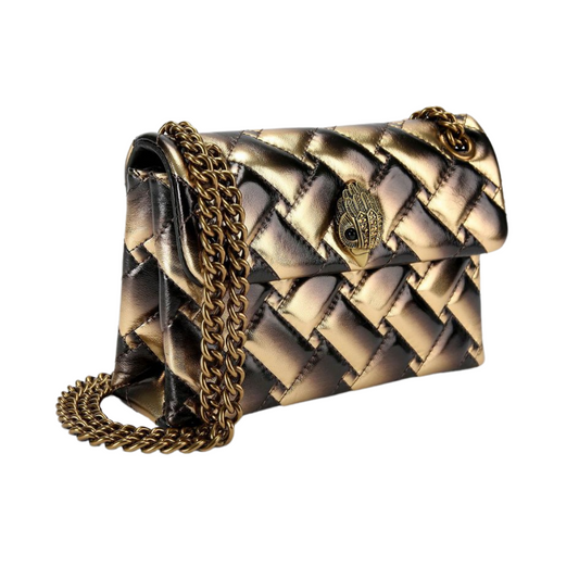 Bolsa Mini Shoulder en piel capitonada