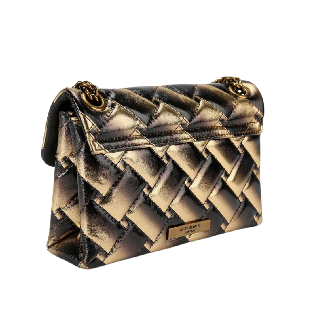 Bolsa Mini Shoulder en piel capitonada