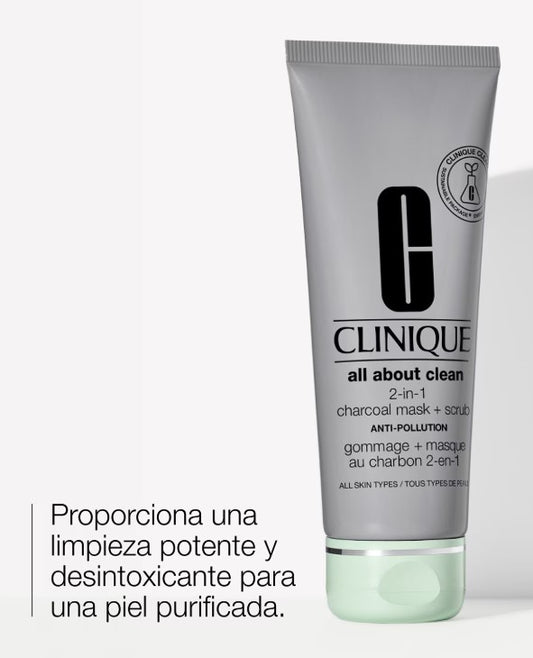 Exfoliante + Mascarilla All About Clean™ Charcoal Scrub + Mask Anti-Pollution