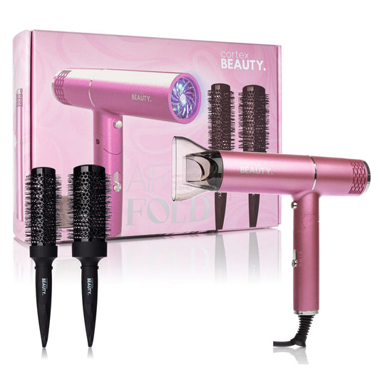 Secador plegable iónico AirFold + juego de 2 cepillos para secado
