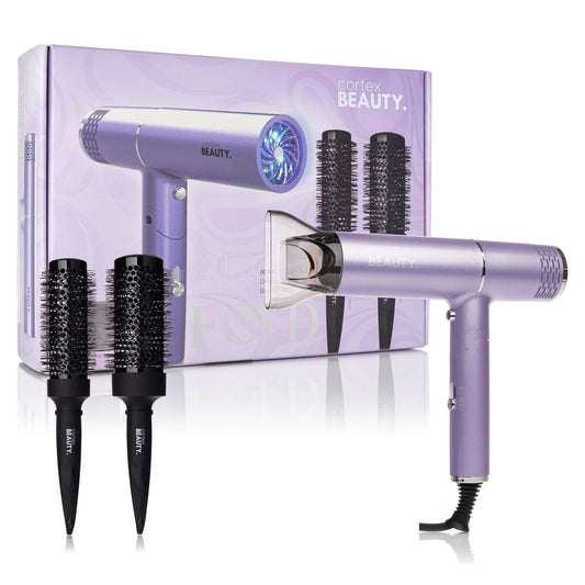 Secador plegable iónico AirFold + juego de 2 cepillos para secado