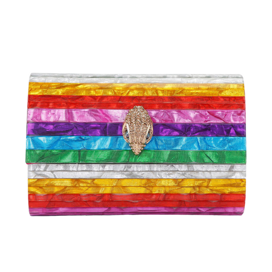 Bolsa Clutch Party Eagle con rayas Mujer