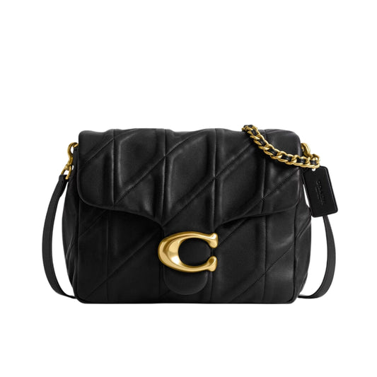 Bolsa Shoulder en piel con logo Mujer