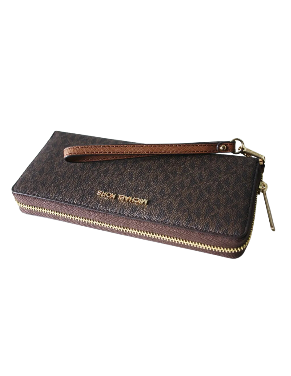 Cartera Michael Kors Zip Wristlet Café