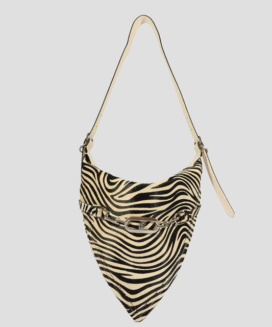Bolsa Crossbody animalprint en piel Mujer