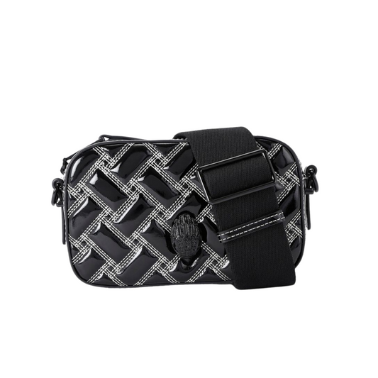 Bolsa Crossbody en cuero Camera French Kensington con pespuentes mujer