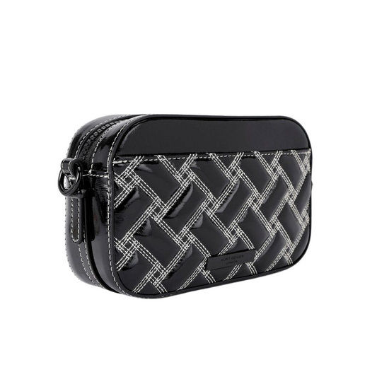 Bolsa Crossbody en cuero Camera French Kensington con pespuentes mujer