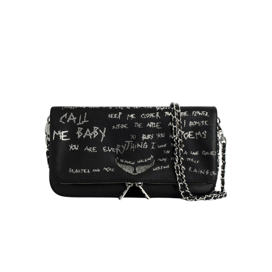 Bolsa Crossbody Rock Graffiti en Piel Mujer