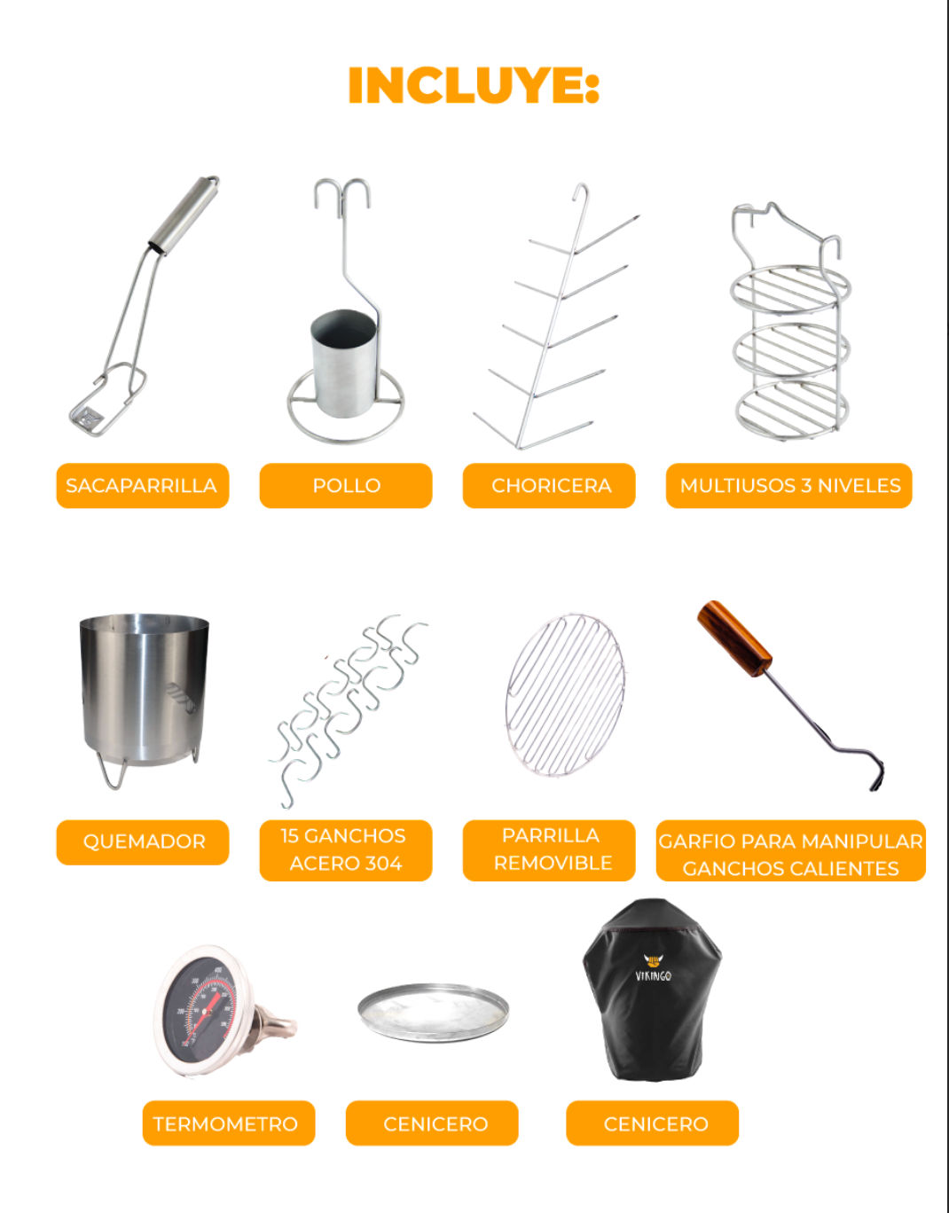 BARRIL ASADOR VIKINGO COMBO MEDIANO