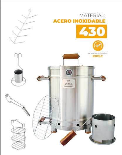BARRIL ASADOR VIKINGO COMBO MEDIANO