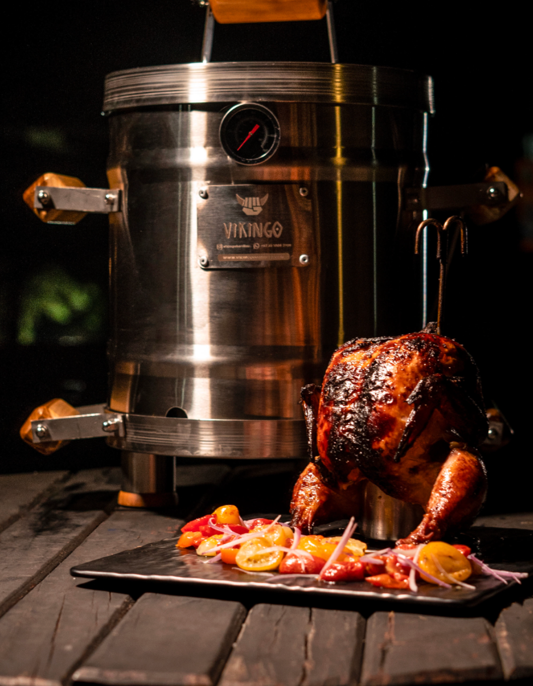 BARRIL ASADOR VIKINGO COMBO MEDIANO