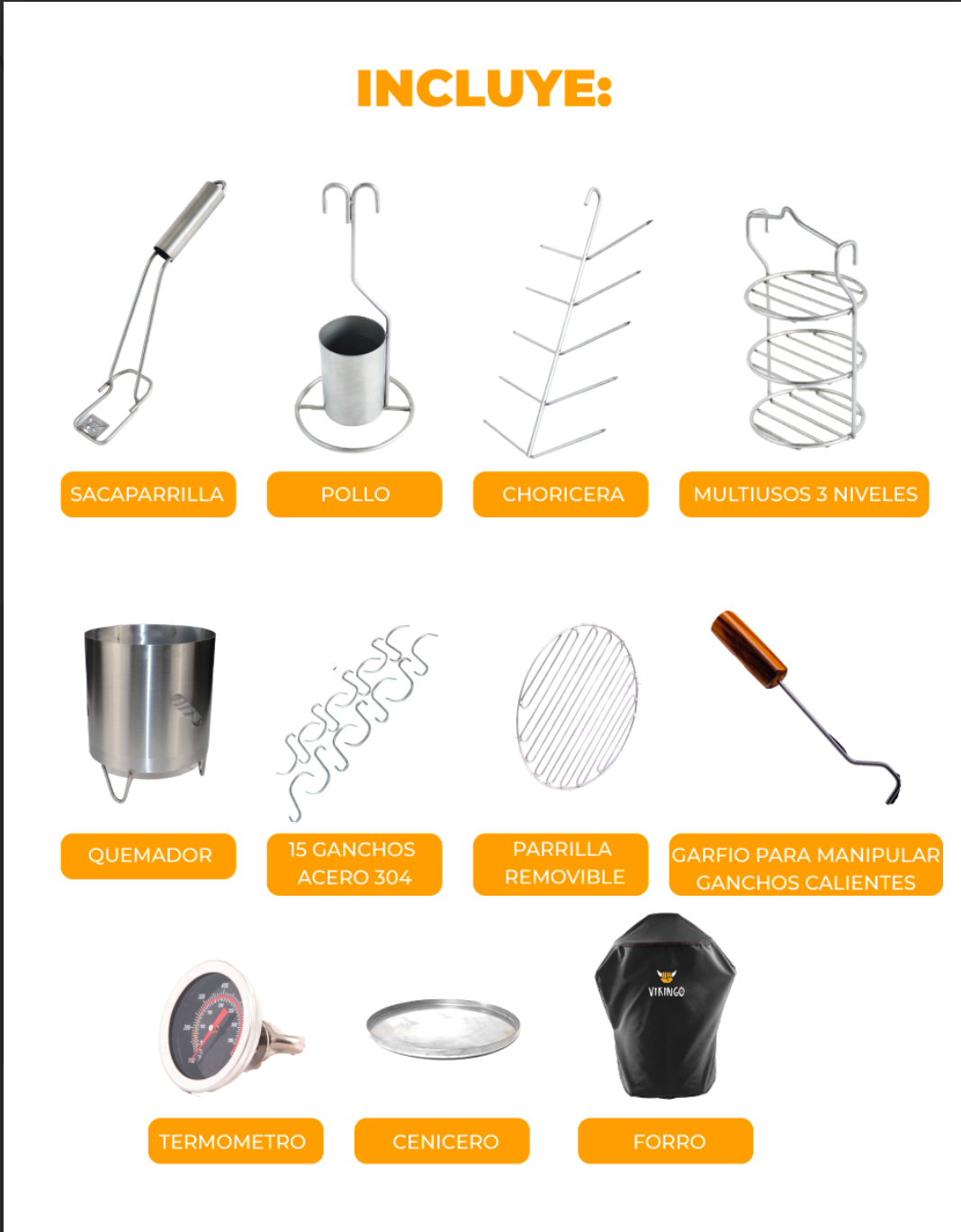 BARRIL ASADOR VIKINGO COMBO GRANDE