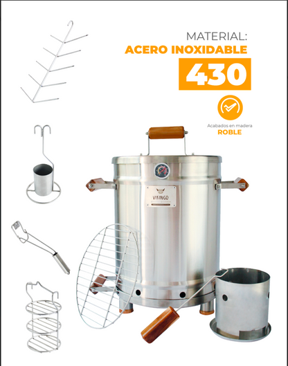 BARRIL ASADOR VIKINGO COMBO GRANDE