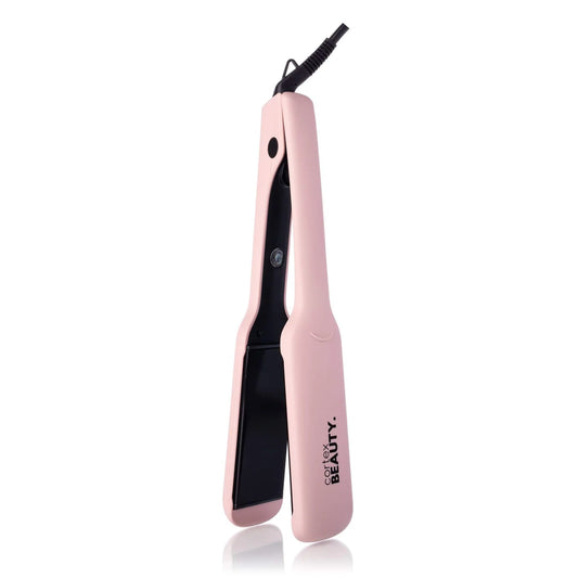 Plancha profesional de placa ancha de 1,75" | Elegante y brillante Rosa